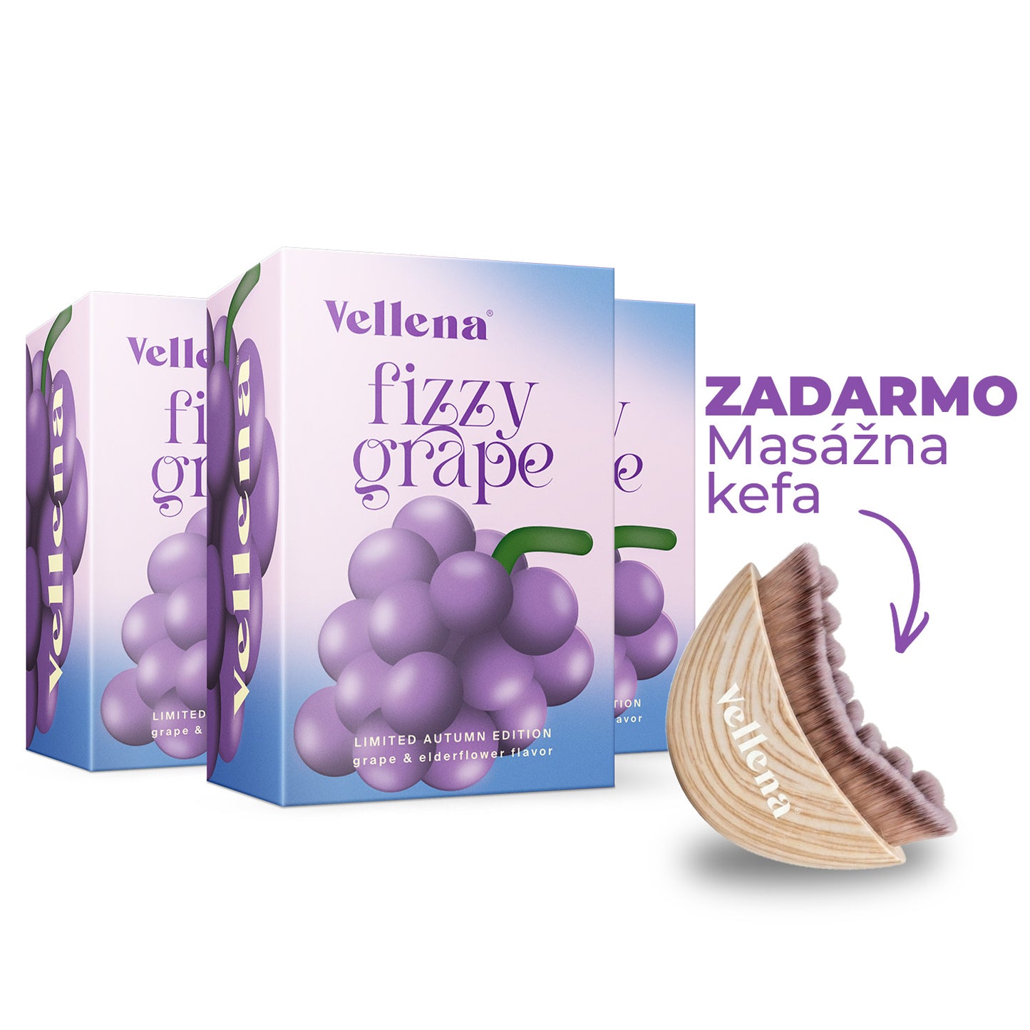 Ženské zdravie | Nápoj 3PACK + DARČEK | Hrozno & Baza | Vellena