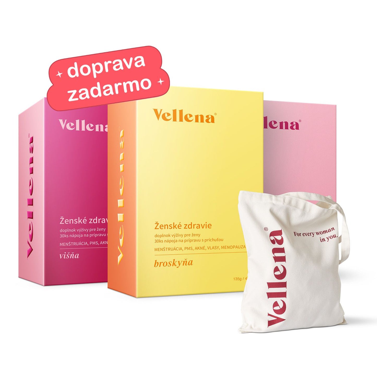 3Mix príchutí s darčekom | Nápoj pre ženy | Vellena