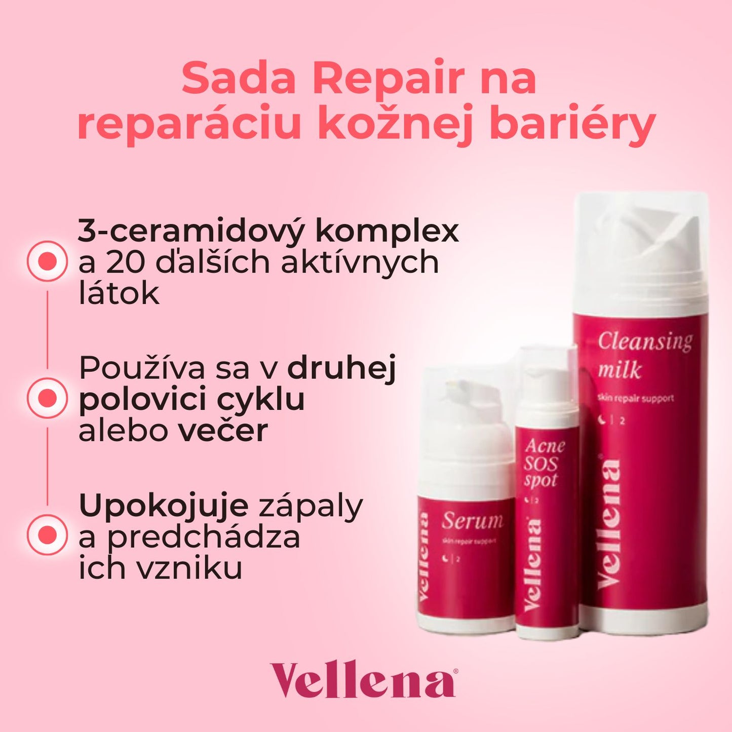 Sada Repair na reparáciu kožnej bariéry | Vellena