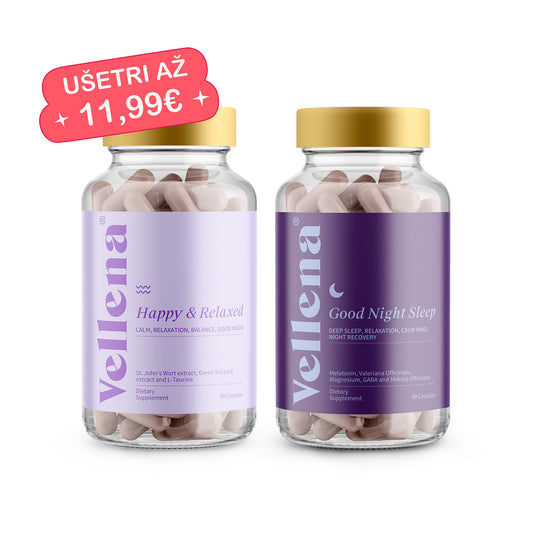Dobrá nálada + Pokojný spánok | Kapsuly 2MIX | Vellena