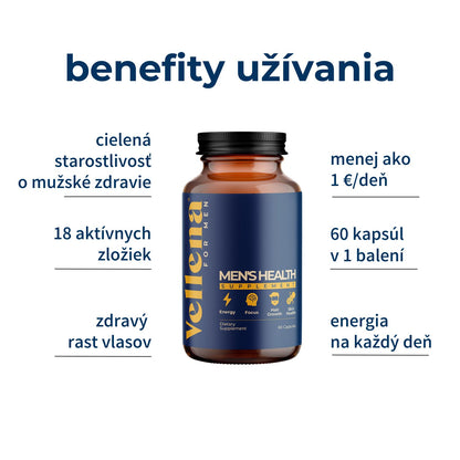 Mužské zdravie | Kapsuly 2PACK | Vellena for Men