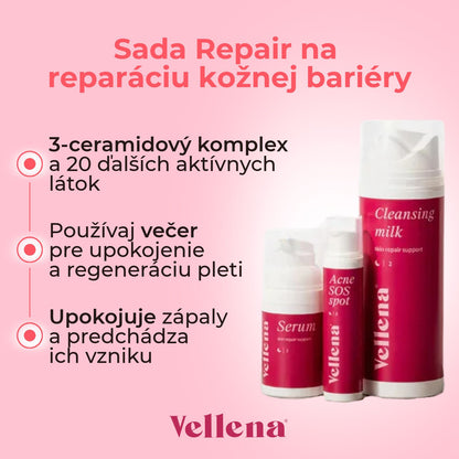 Sada Repair na reparáciu kožnej bariéry | Večerná rutina | Vellena