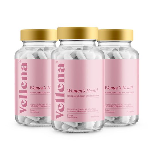 Ženské zdravie | Kapsuly 3PACK + taška ZADARMO | Vellena