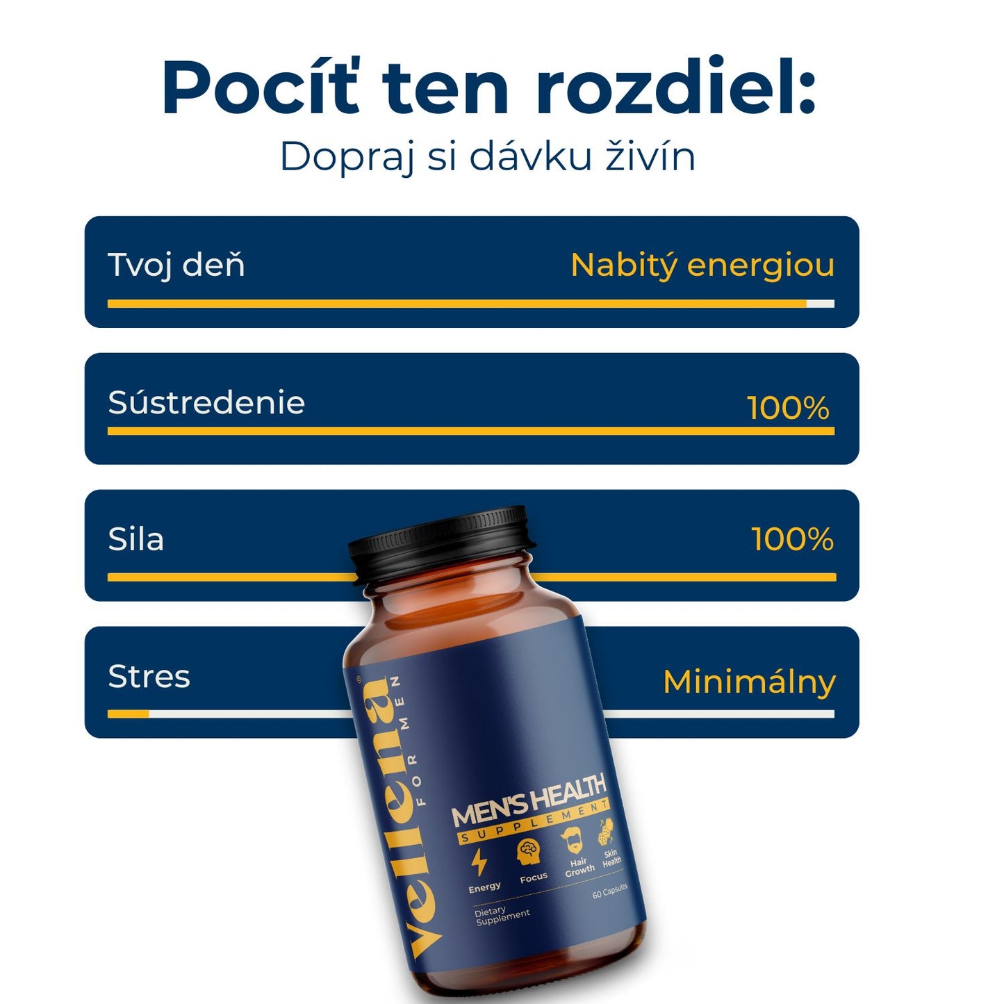 Mužské zdravie | Kapsuly 2PACK | Vellena for Men