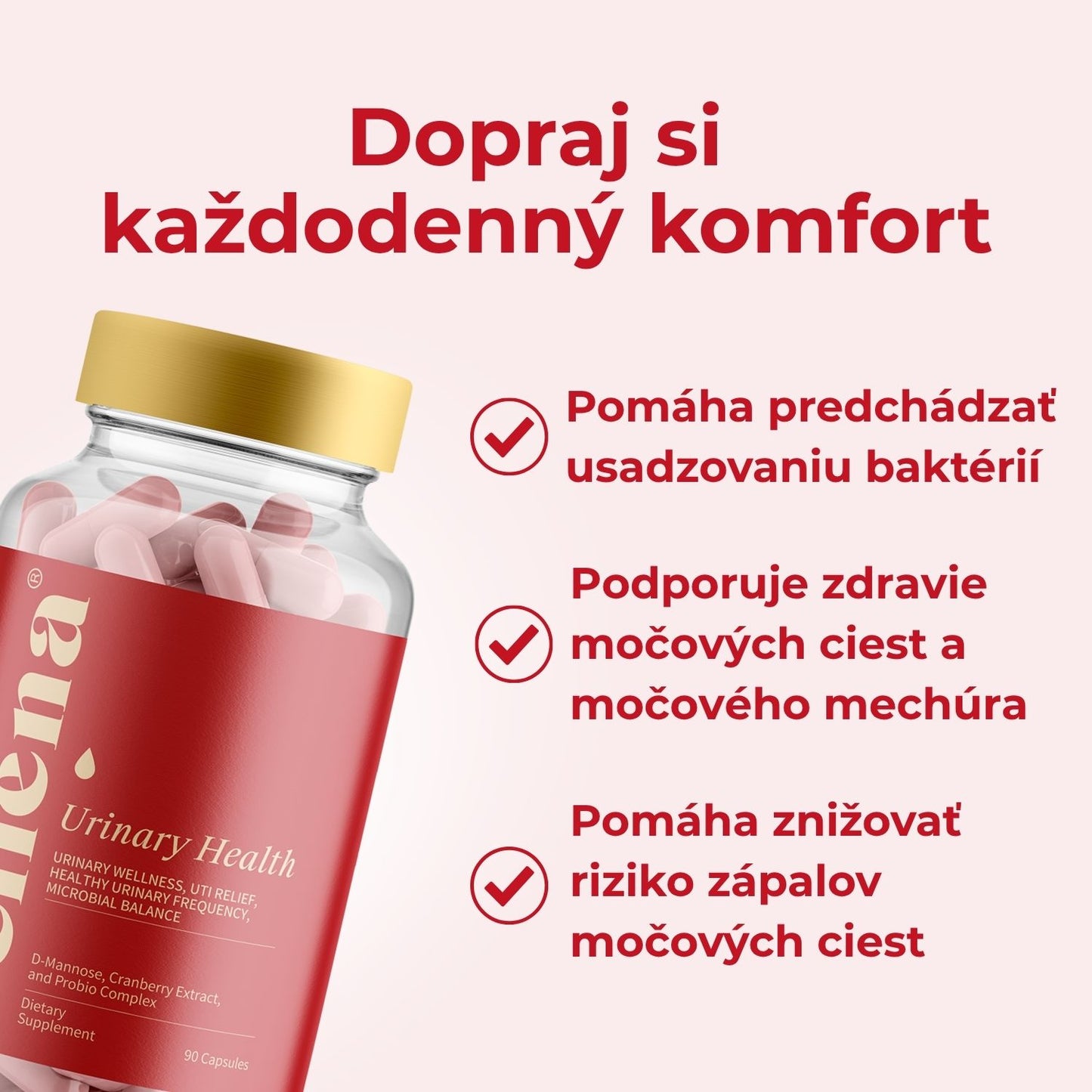 Zdravie močových ciest + Intímne zdravie | Kapsuly 2MIX | Vellena